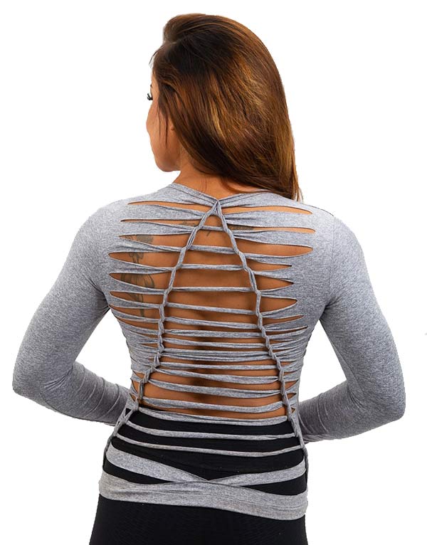 Destroyed Long Sleeve Top