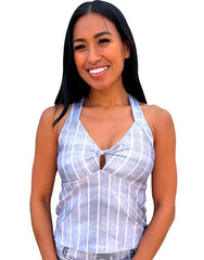 Natalie PinStripe Top