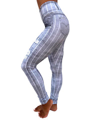 Gray PinStripe Leggings