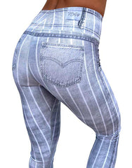 Gray PinStripe Leggings